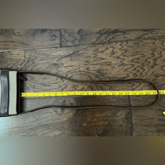 Vtg Evan Picone Brown Tan Crossbody Bag - Picture 14 of 14